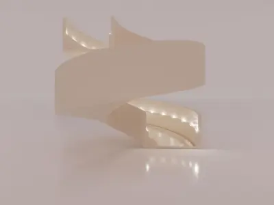 spiral ramp 3D model