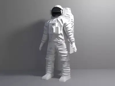 Astronaut suit Low-poly 3D model