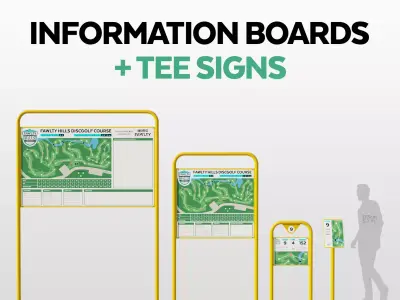 Information Boards and Tee signs 3D model