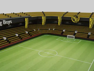 Young Boys Football Stadium Low-poly 3D model