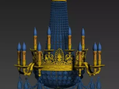 vintage wall lamp 8 3D model