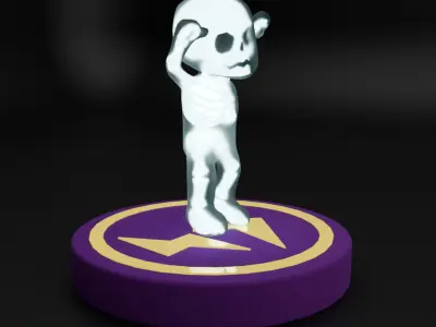 Light of a man stuck in a lightning trap 3D model