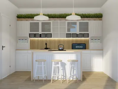 Kitchen design 3D model