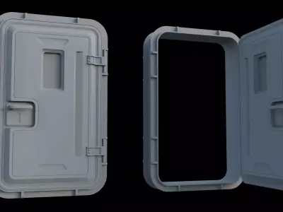 Sci-Fi Service door 3D model