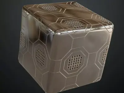 Silver Awesome Metal Surface PBR Seamless Texture