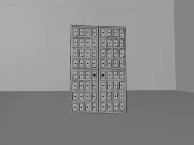 Vintage Gate Low-poly 3D model