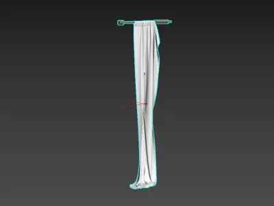 Curtain 3D model 19