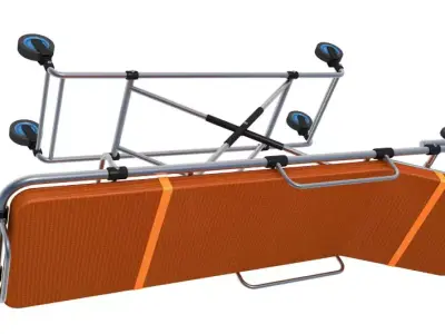 Ambulance Bed stretcher collection 3D model