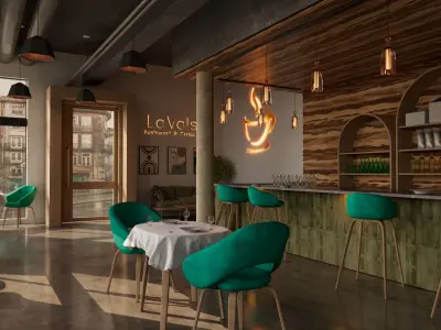 La Valse Restaurant and Coffee Shop 3D model
