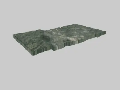 Louisville City Low-poly 3D model