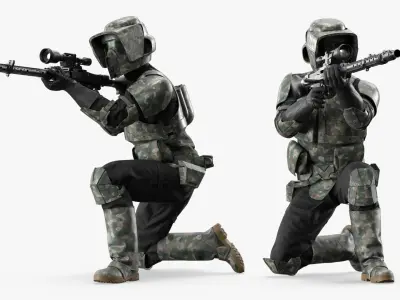  Star Wars Tactical Marksman in Camouflage Shooting 