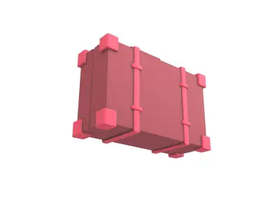 Briefcase v1 005 Low-poly 3D model