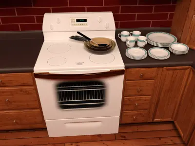 Electric Stove 3D model