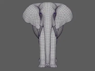  African Elephant - photo realistic 