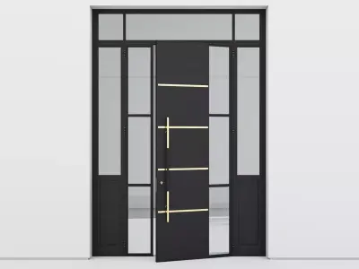 Aluminium door 287 3D model
