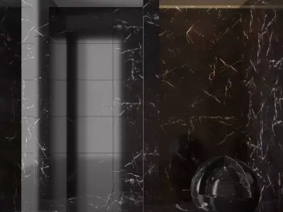 Marble wall 244 3D model