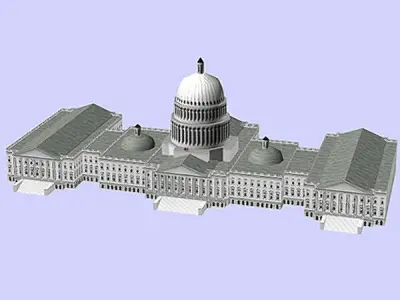 Washington DC Model Pack Low-poly 3D model