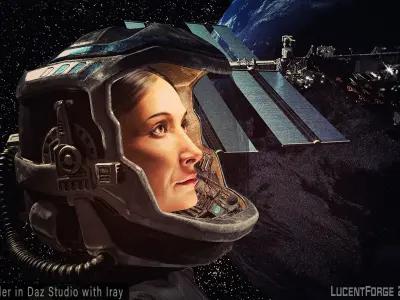 Retro Scifi Helmet 3D model