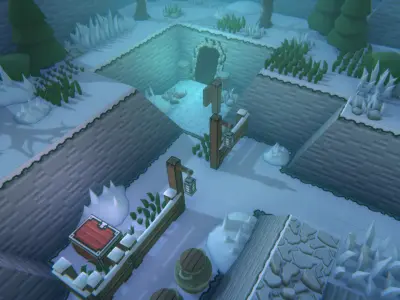 EnviroKit - THE MOUNTAIN - Retro Lowpoly Low-poly 3D model