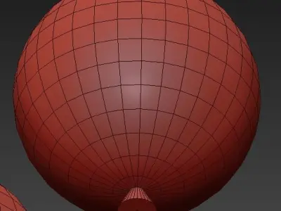 Brokis three spheres hanging from pole 3D model