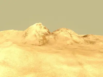 desert Low-poly 3D model