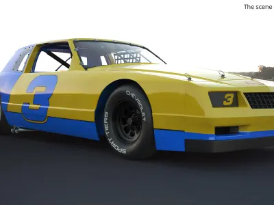  Chevrolet Monte Carlo SS Nascar Racing Coupe Rigged 
