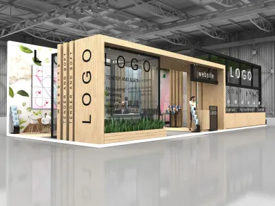 Exhibition stand 3D model 5