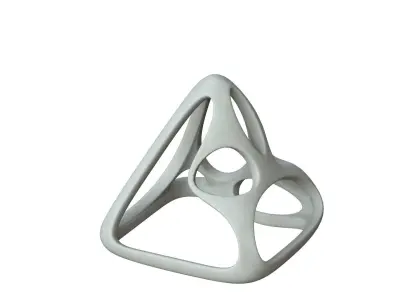 SciFi Cube Object No 57721 Low Poly Shape Low-poly 3D model