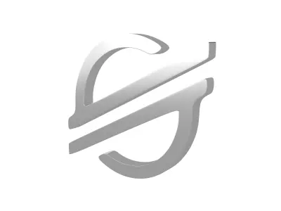 Stellar Coin v2 004 Low-poly 3D model