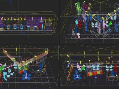 Exhibition Stand 4 Model Pack V-ray 2023 3D model