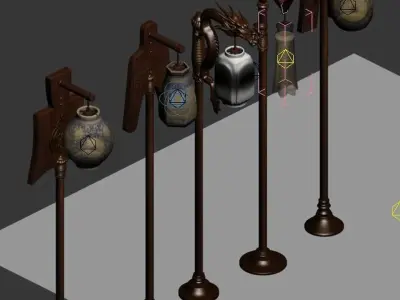 Palace - Accessories - lights 3D model