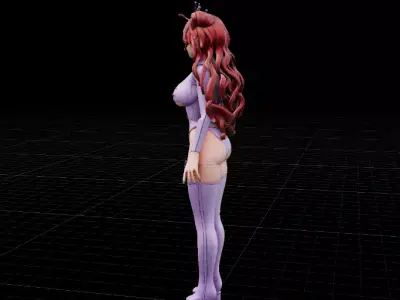 Princess Character 3D Model Game-Ready Low-poly 3D model