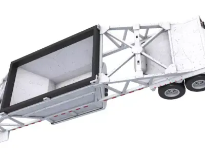 Belly Dump Trailer 3D model