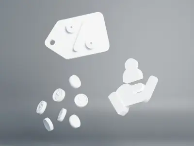 Asset for App Website and Ads includes lighting setup batch 1 3D model