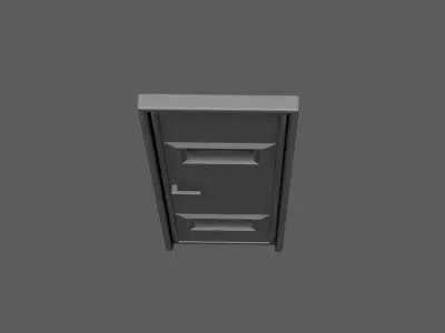Door- SIMPLE  Free 3D model Free low-poly 3D model