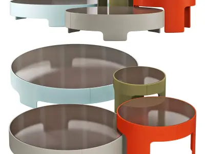 roche bobois cuba libre 3 cocktail table 3D model