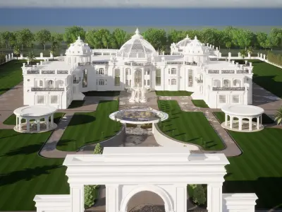 Palatial Grandeur Mansion   3D model