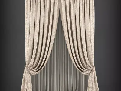 Curtain 3D model 123 3D model