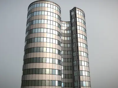 City Building Design S-1-5 Low-poly 3D model