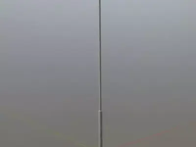 Street Light 2 Galvanized F1 M1 K0 5000mm Low-poly 3D model