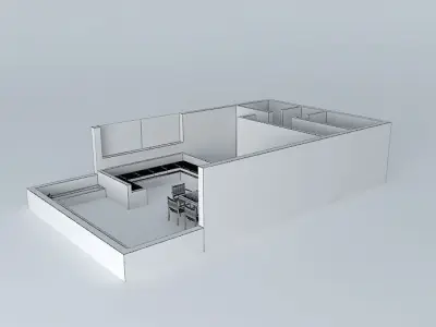 lucianaorkut apartment with floor Free 3D model