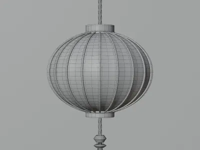 Paper lantern 3D modeling 3D model
