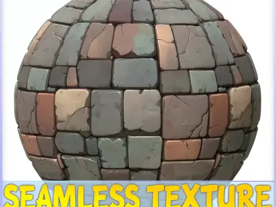 Stylized Stone Floor Seamless Texture Texture 2