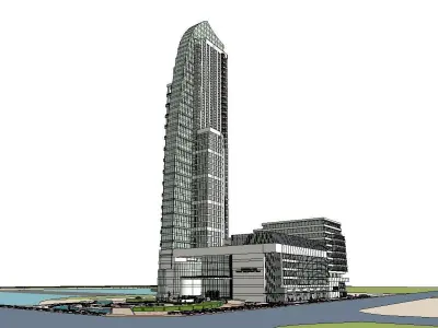 vacation spot-Resort-Fashion Leisure Hotel-0207 3D model