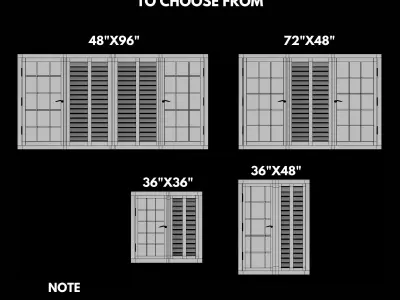 Modern Door Window Collection 3D model