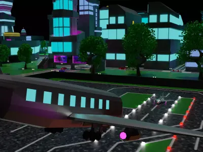 Metropolis Megalopolis Cosmopolis Town Sci fi Future  Low-poly 3D model