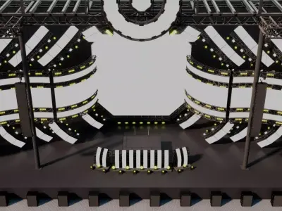 Ultra Music Festival 2017 Stage 3D model