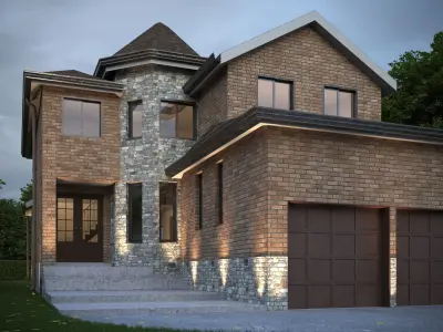 Residential-Building-vol-02-3Dmodel Low-poly 3D model