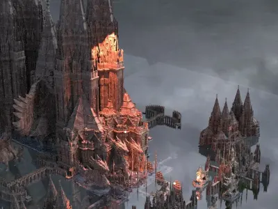 The Blood Halls of Vampire Elite Kit bash 3D model