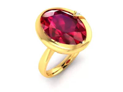 Women Ring  Render 3dm STL OBJ FBX Details 3D print model 198